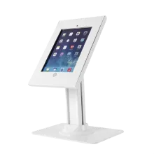 Rent White iPad Secure Counter Top Kiosk